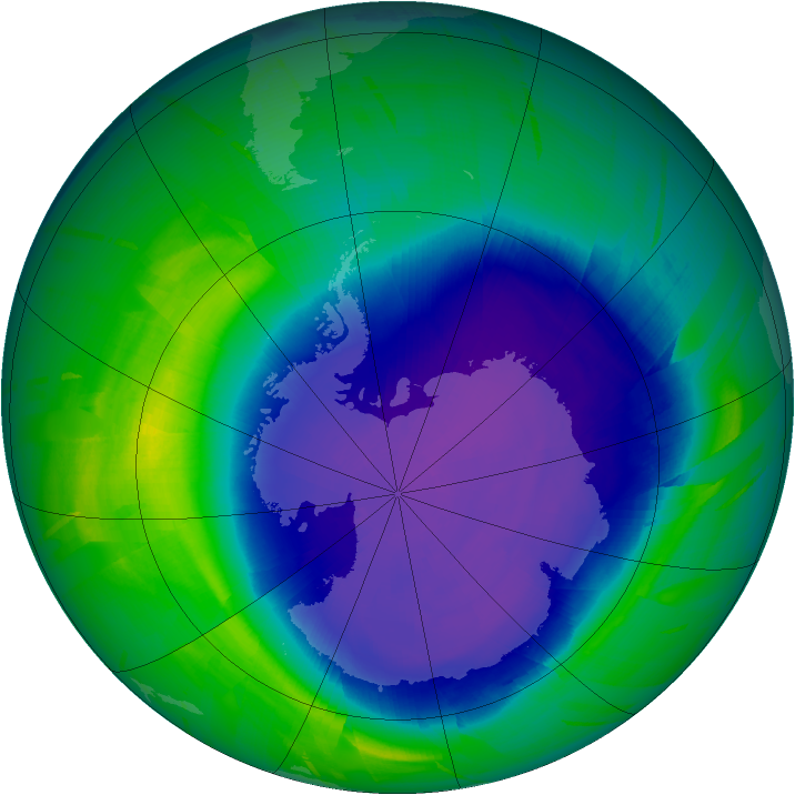 Ozone Map 2010-09-27